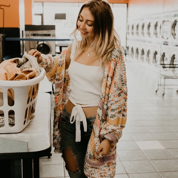 Multi colored striped cardigan - Picture 5 of 5